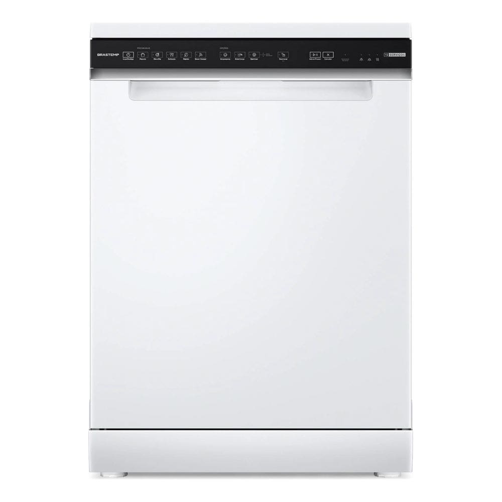 Lava Loucas 15 Servicos Branca Smart Sensor 220v - Brastemp