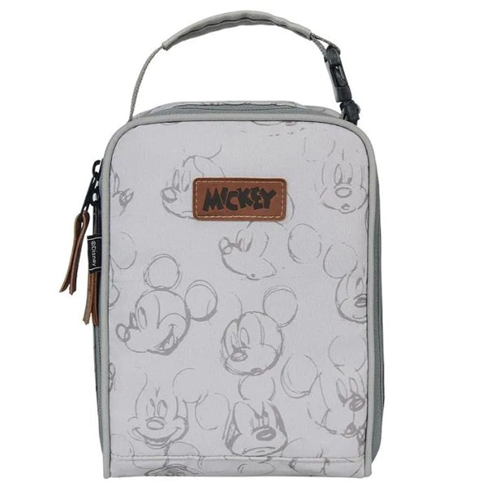 Necessaire Infantil Termica Mickey Cinza com Divisorias Babygo