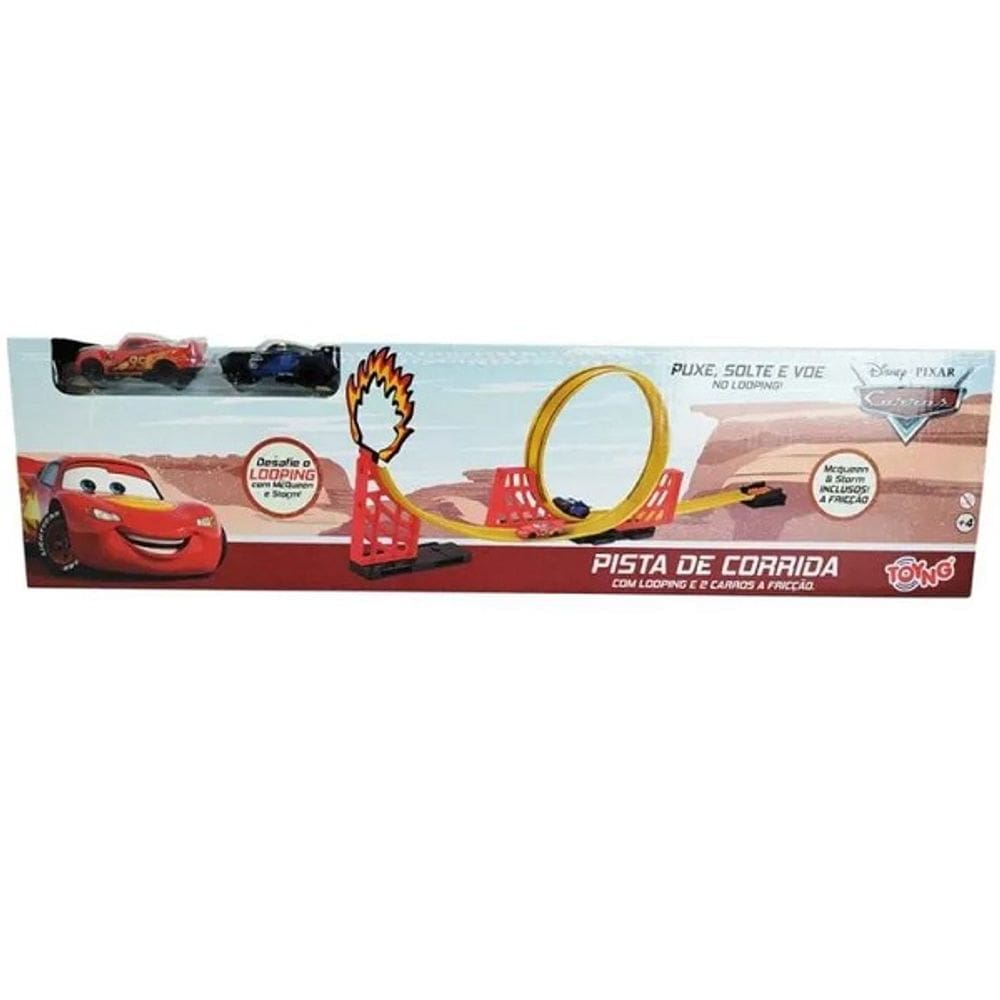 Pista Corrida Carros Looping Carrinho Fricção Mcqueen STORM TOYNG