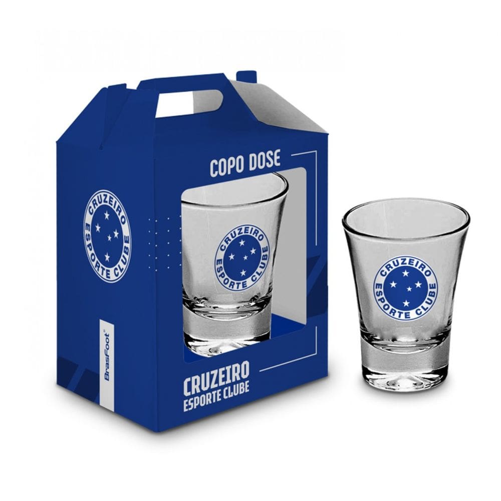 Copo de Dose - Cruzeiro - 60ml - Brasfoot
