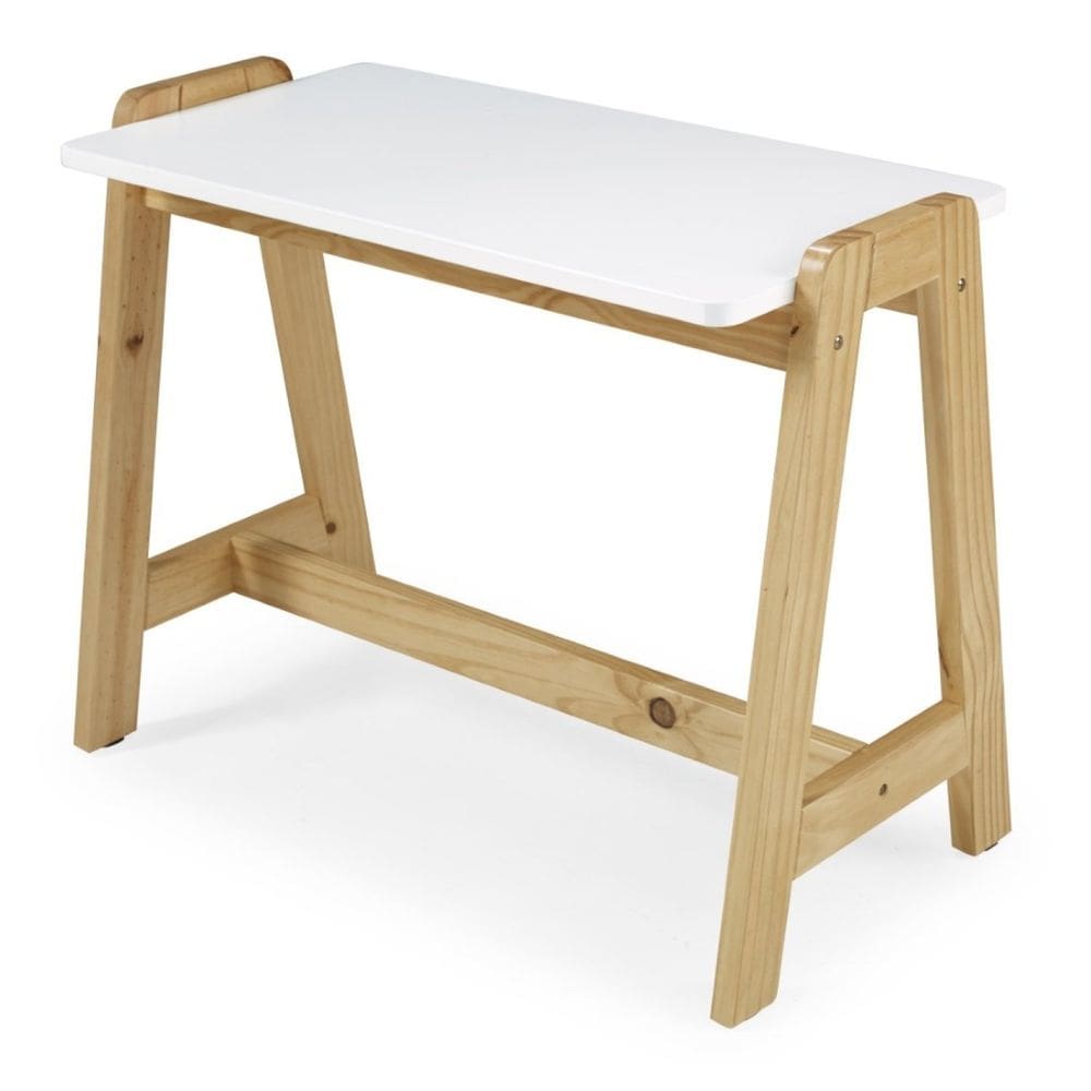 Mesa Infantil Kisla Irmãos Hinke Branco/Amêndoa