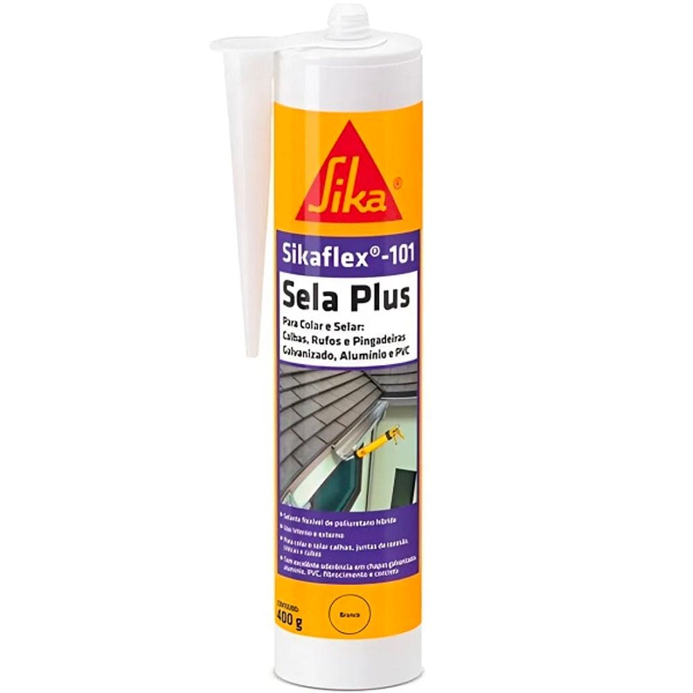 Selante Sikaflex 101 Sela PLUS 400G Branco Sika