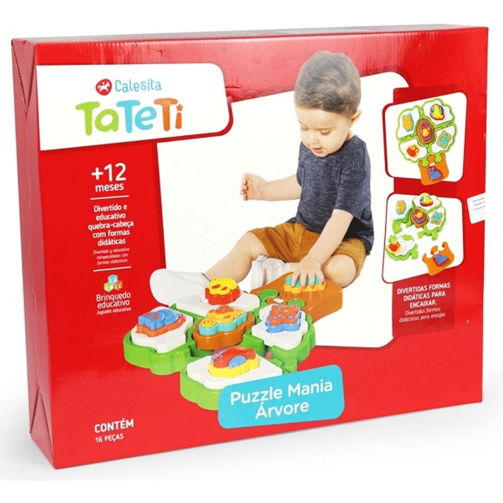 Brinquedo de Montar Puzzle Mania Arvore Tateti