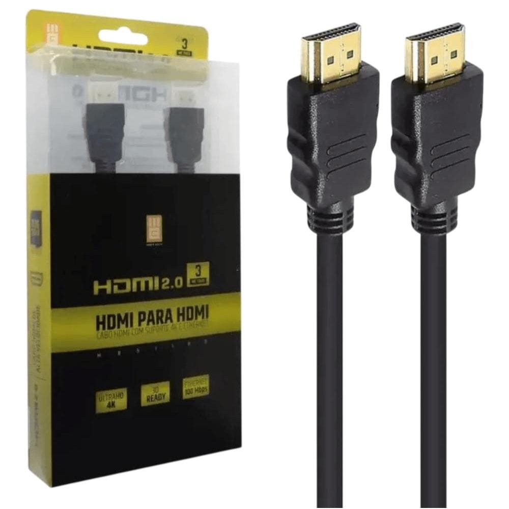 Cabo Hdmi 2.0 4K Ultra Hd 3Metros - Mbtech Mb51189