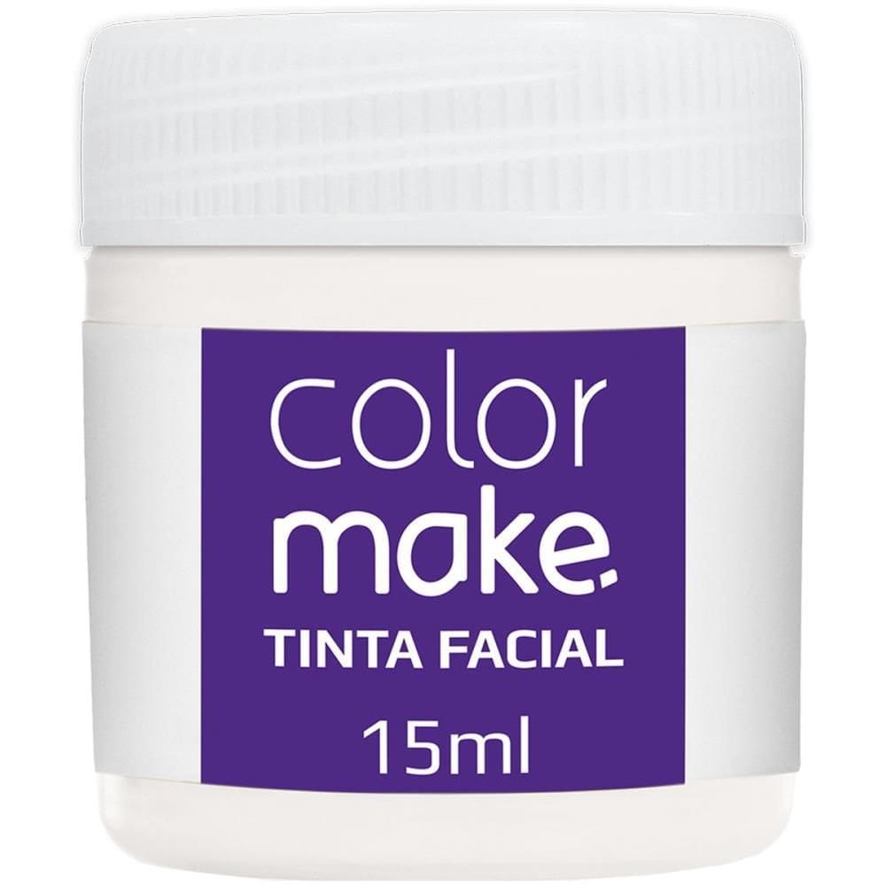 Pintura Facial Líquida 15ml Branco 12 unid - Colormake