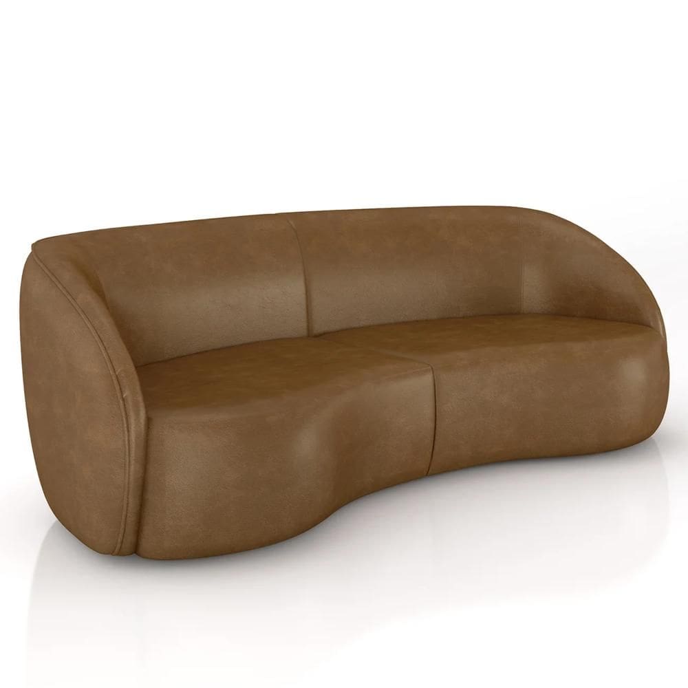 Sofá 4 Lugares 318cm Orgânico Zion Z32 Sintético Caramelo - Mpozenato