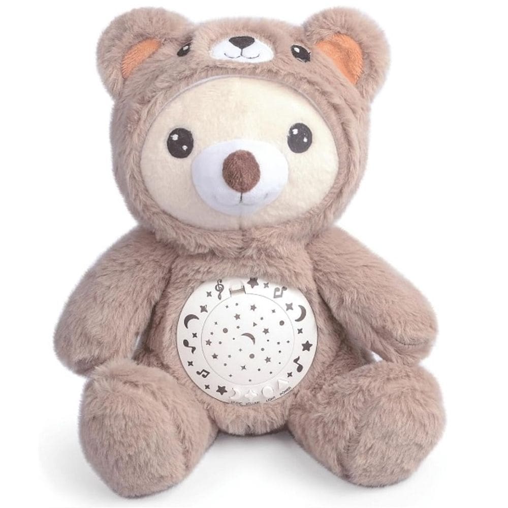 Pelucia Ursinho Projetor de LUZ Som Infantil Antialergico ZIPPY TOYS
