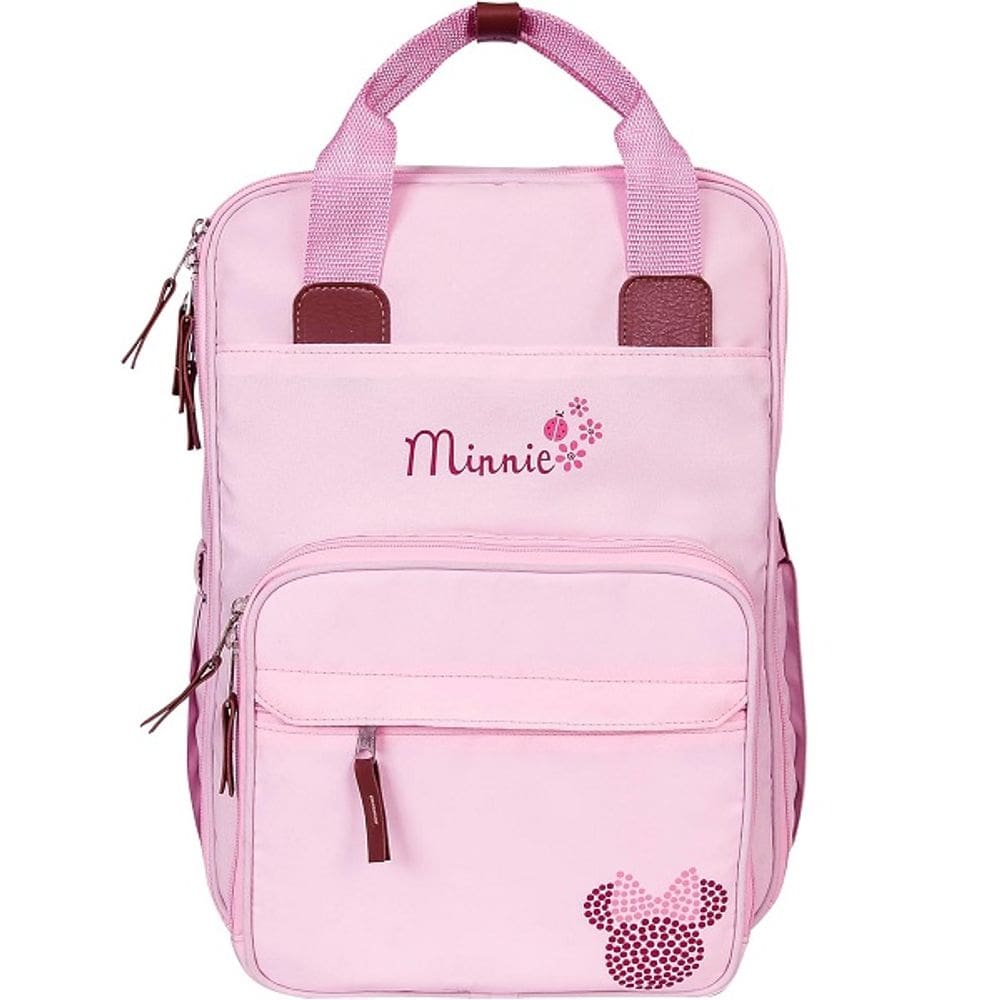 Mochila Maternidade Premium com Trocador Disney Minnie Rosa Babygo