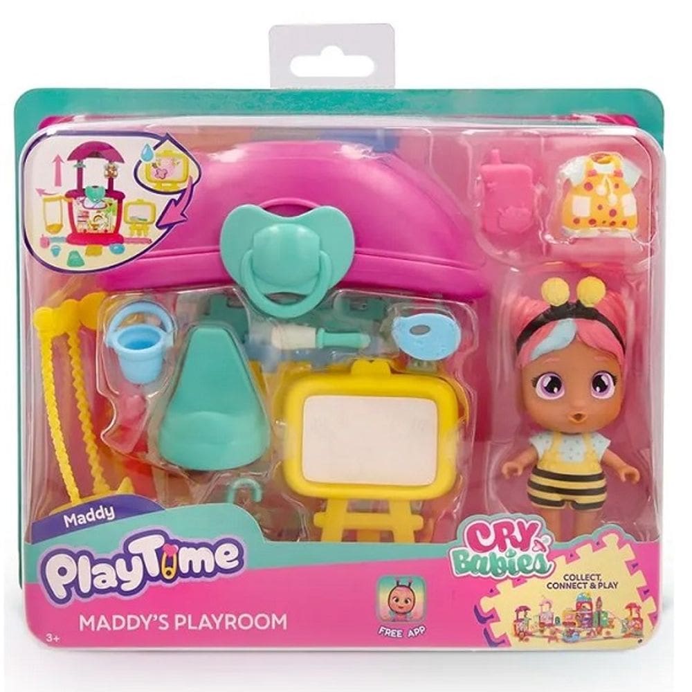 Boneca CRY Babies Playtime Brinquedoteca da MADDY Multikids