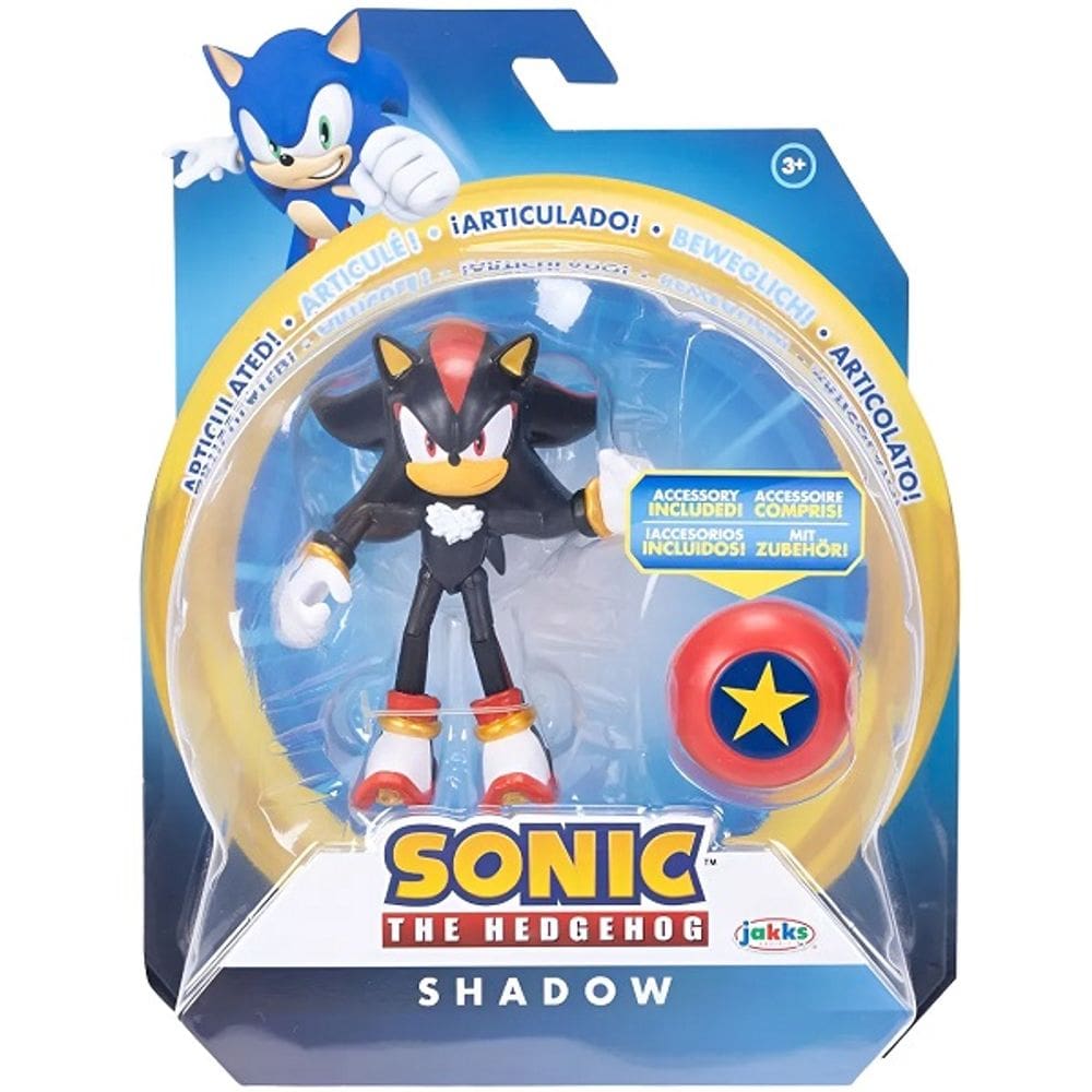Boneco 10CM Shadow com Mola Vermelha Sonic SUNNY