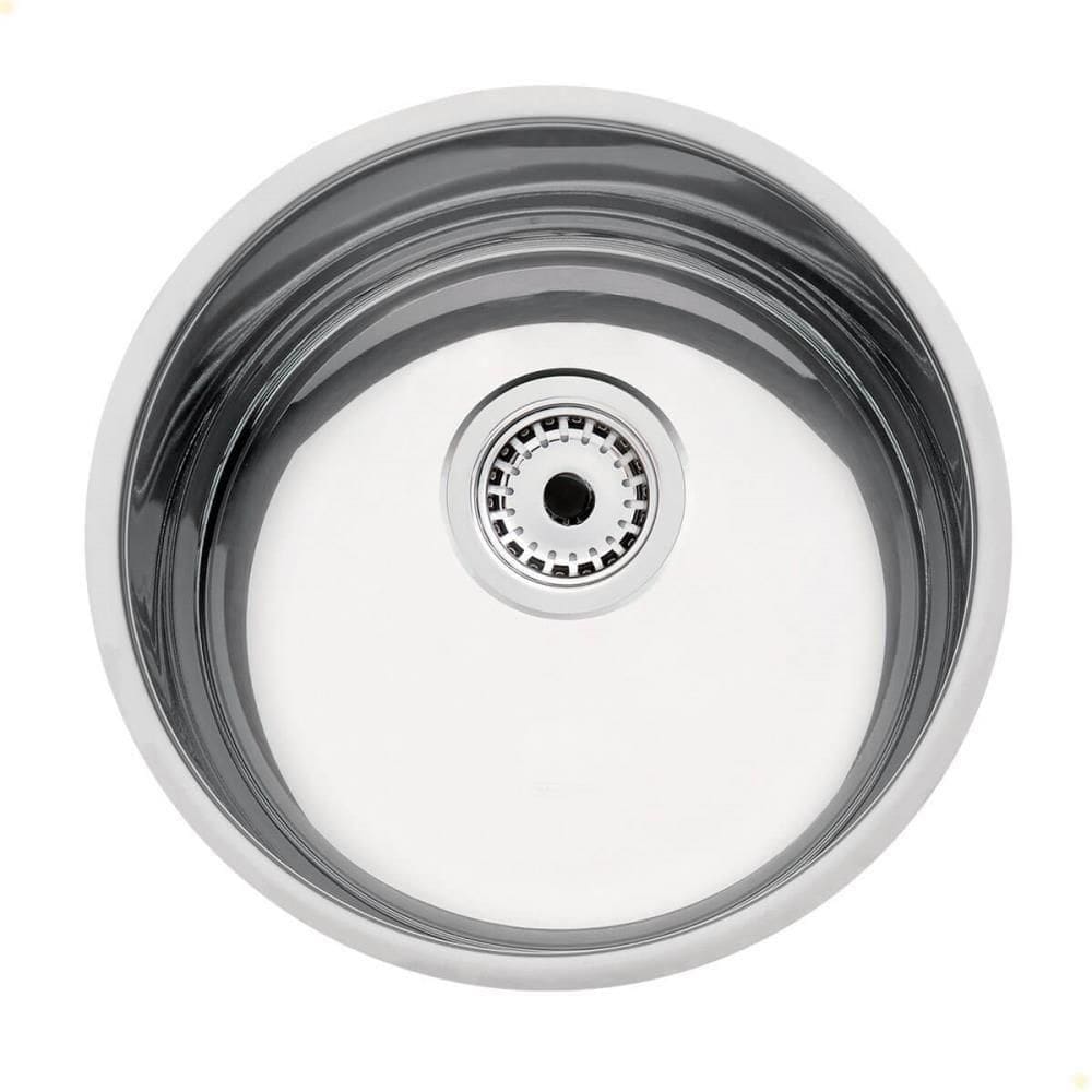 Cuba Redonda Tramontina Luna 30 Bl Perfecta Em Aço Inox Polido 30 Cm Com Válvula 94040407