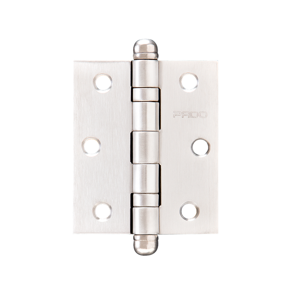 Dobradiça Cromo Acetinado com Raio 3530 Pado Prata