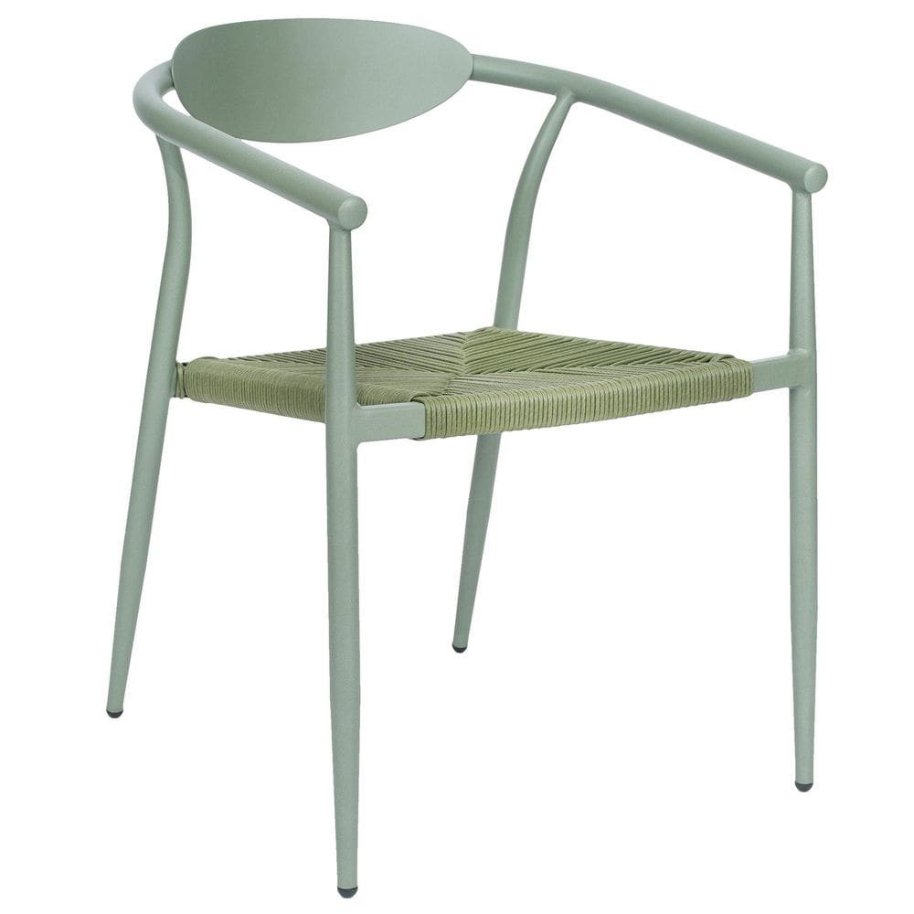 Cadeira em Alumínio e Corda Náutica em Polietileno para Area Externa Isla Verde