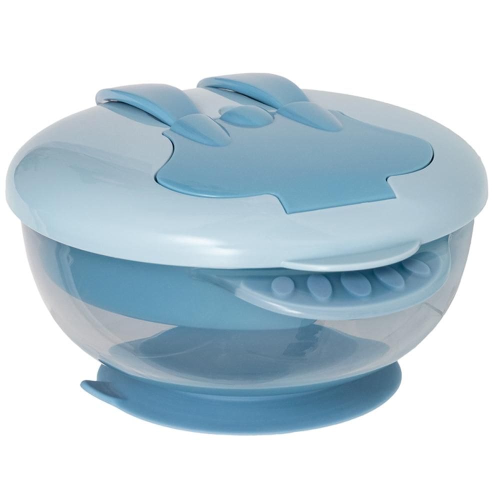 Kit Refeição Buba Com Talher e Compartimento Azul