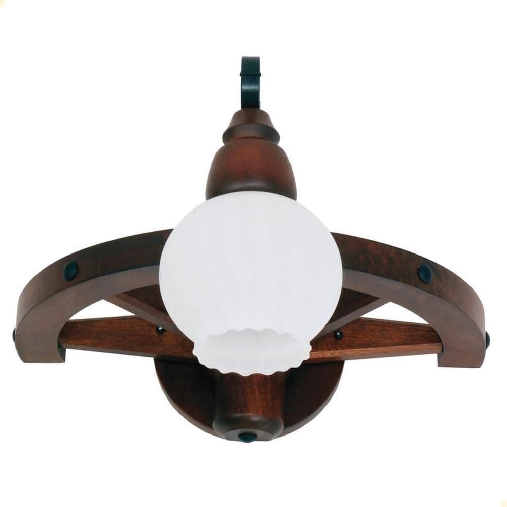 Arandela Muller Roda Carroça 1 Lâmpada Envelhecida 601e