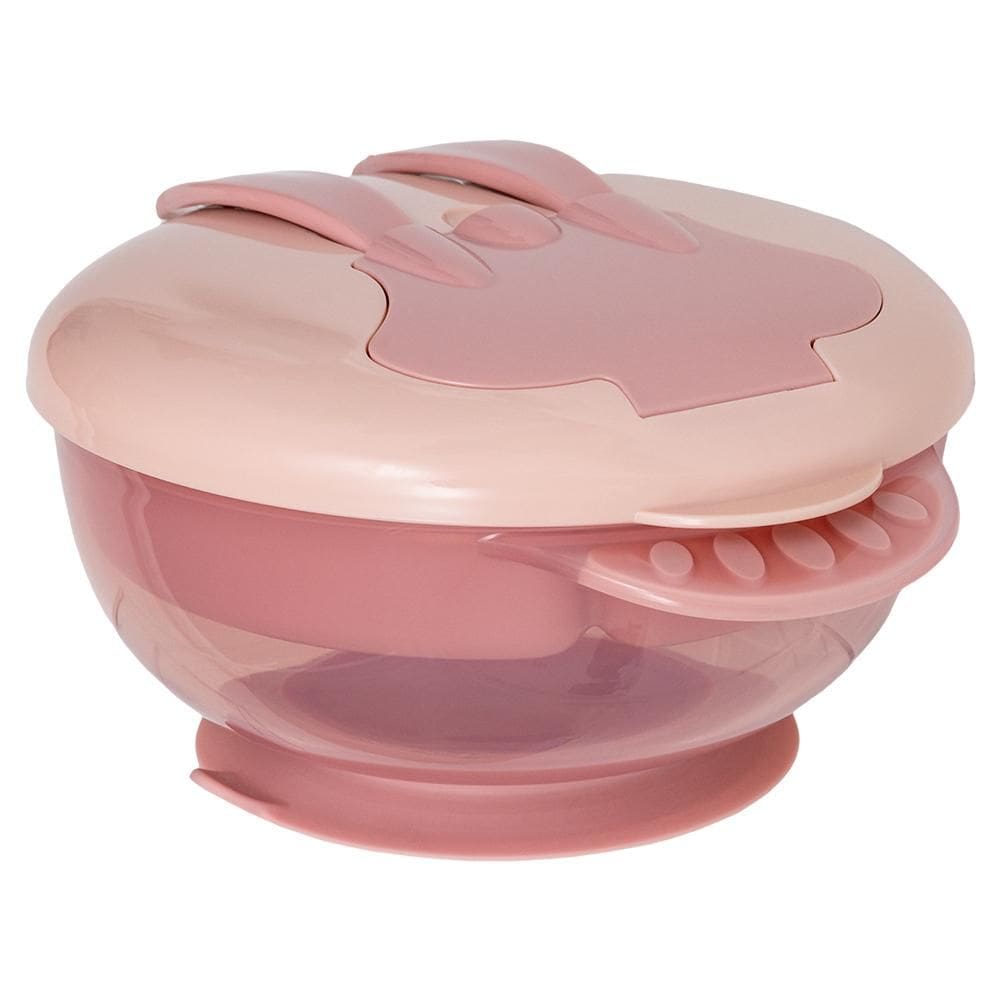 Kit Refeição Buba Com Talher e Compartimento Rosa