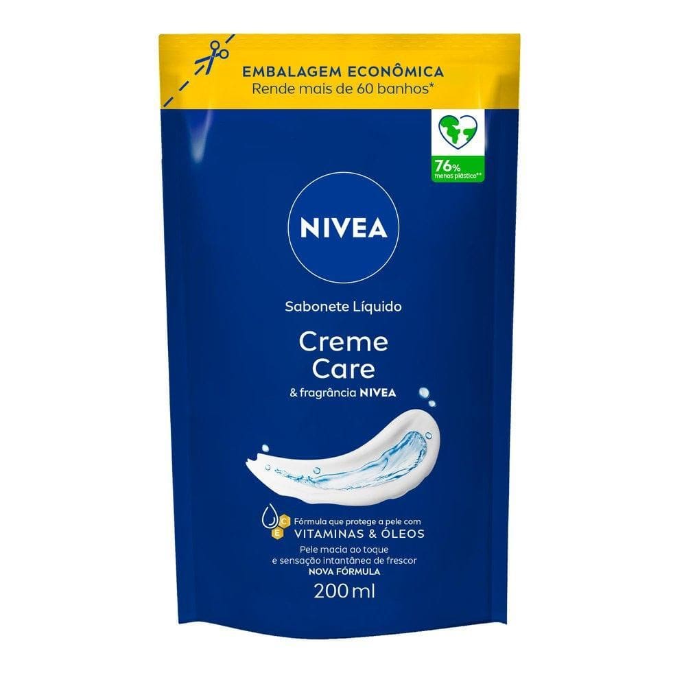 Sabonete Líquido NIVEA Creme Care 200ml