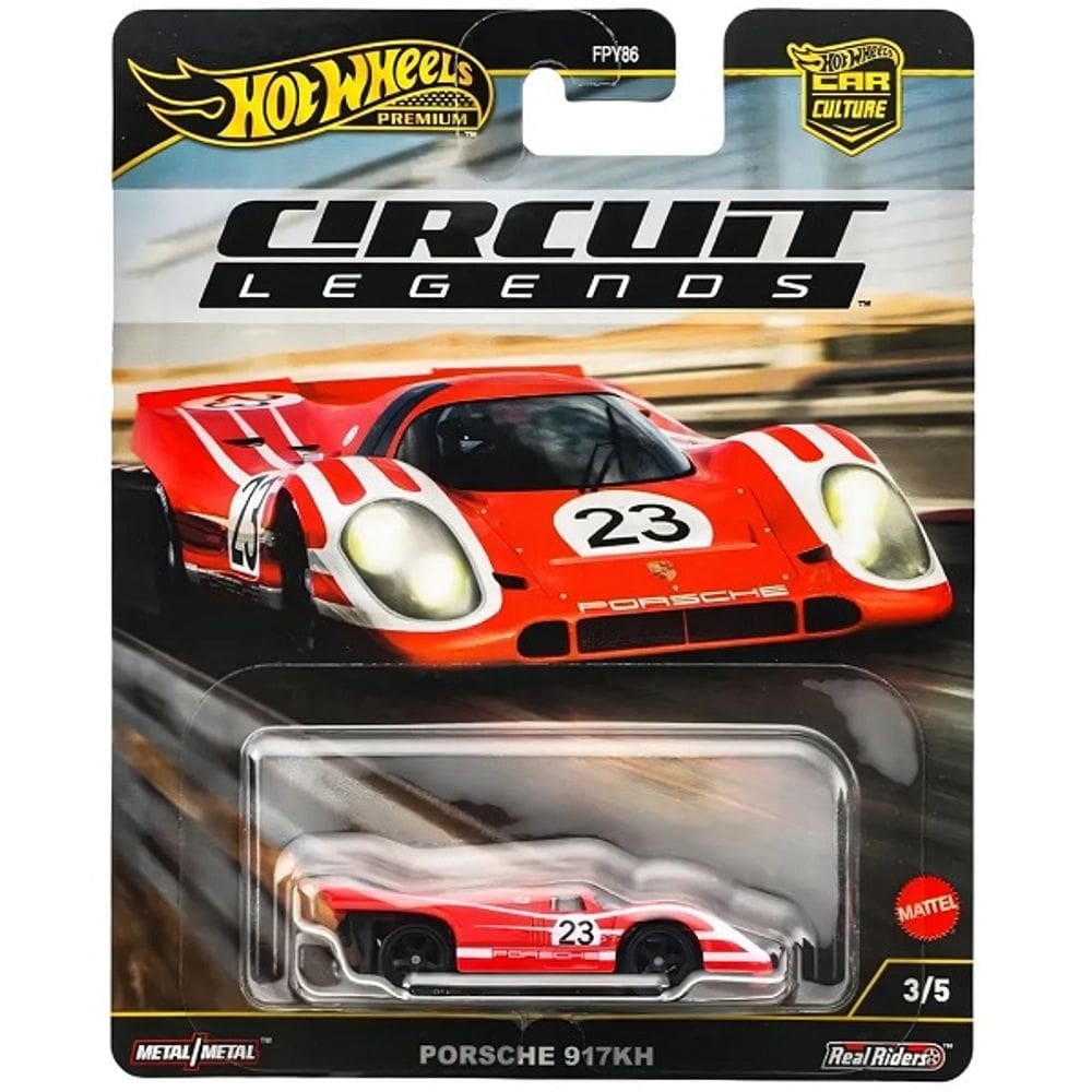 Carro HOT Wheels Premium Circuit Legends Porsche 917KH 3/5 Mattel JBK63