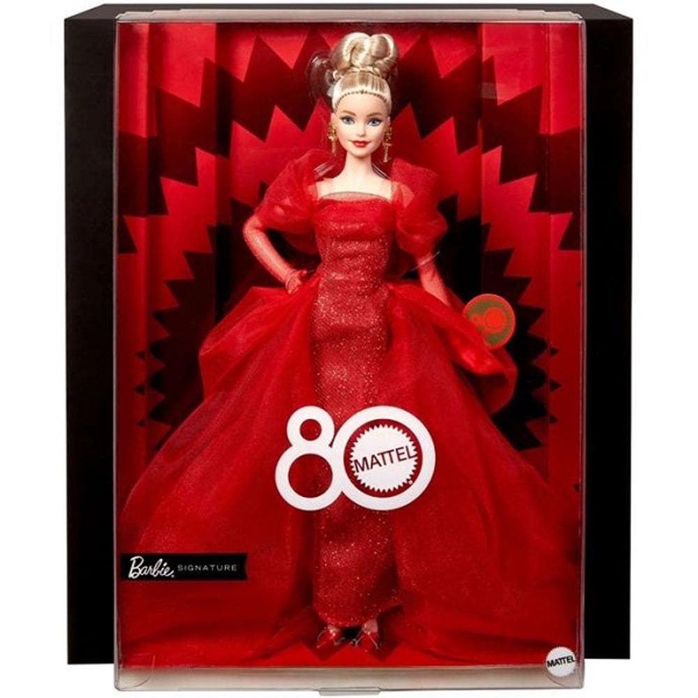 Boneca Barbie Colection Aniversario 80 ANOS Mattel JBJ17