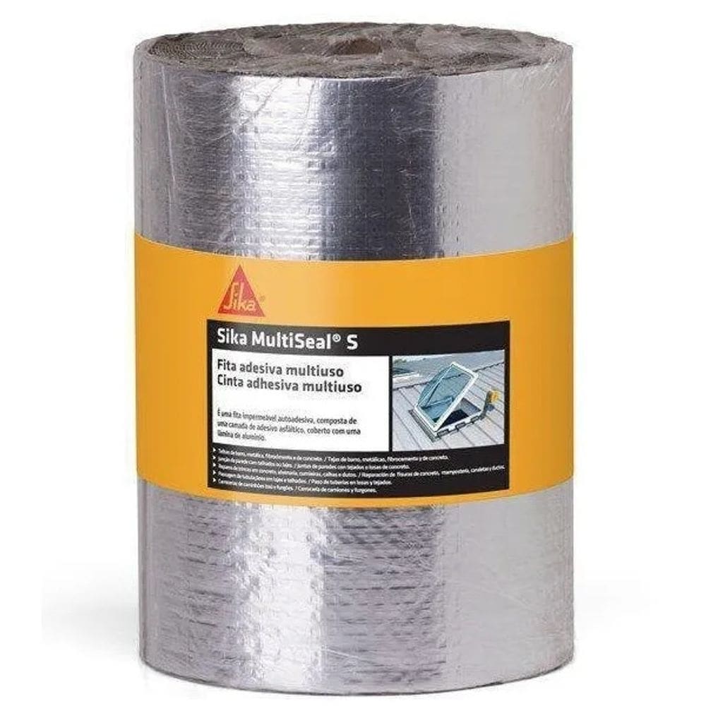 Fita Autoadesiva Aluminizada Multiuso Sikaseal S 20CM X 10M