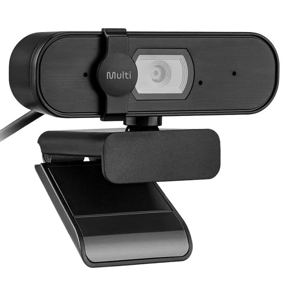 Webcam 2K com Foco Automatico 30 FPS USB Preto Multilaser WC057