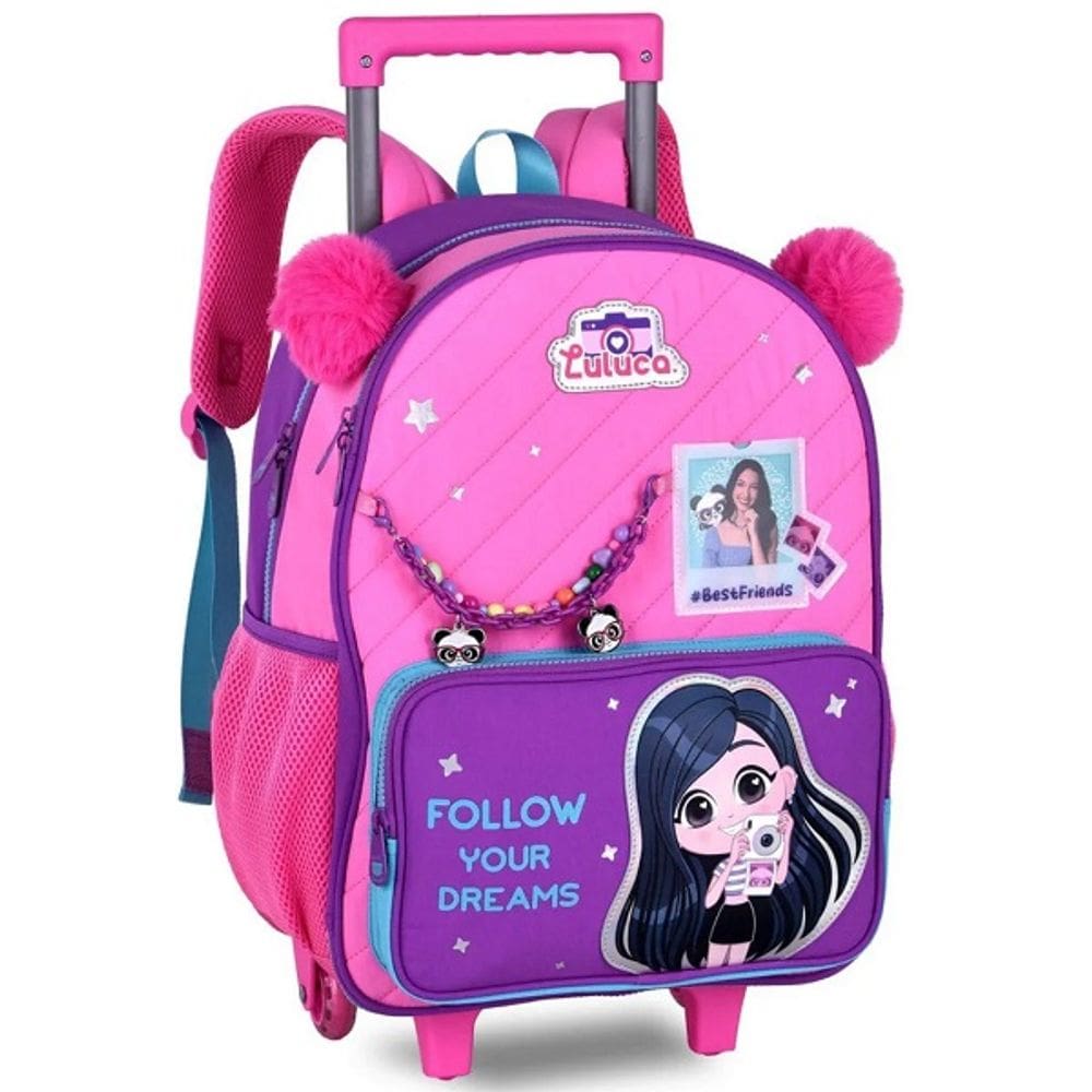 Mochila Escolar de Rodinhas Luluca Clio STYLE LU27416