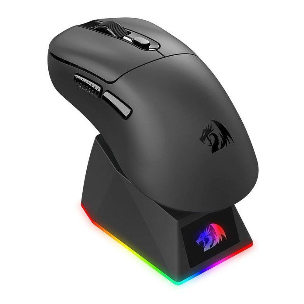 Mouse Gamer Redragon Ebony Standard, Com Carregador, 24000DPI, 6 Botões, Tri-Mode, Preto