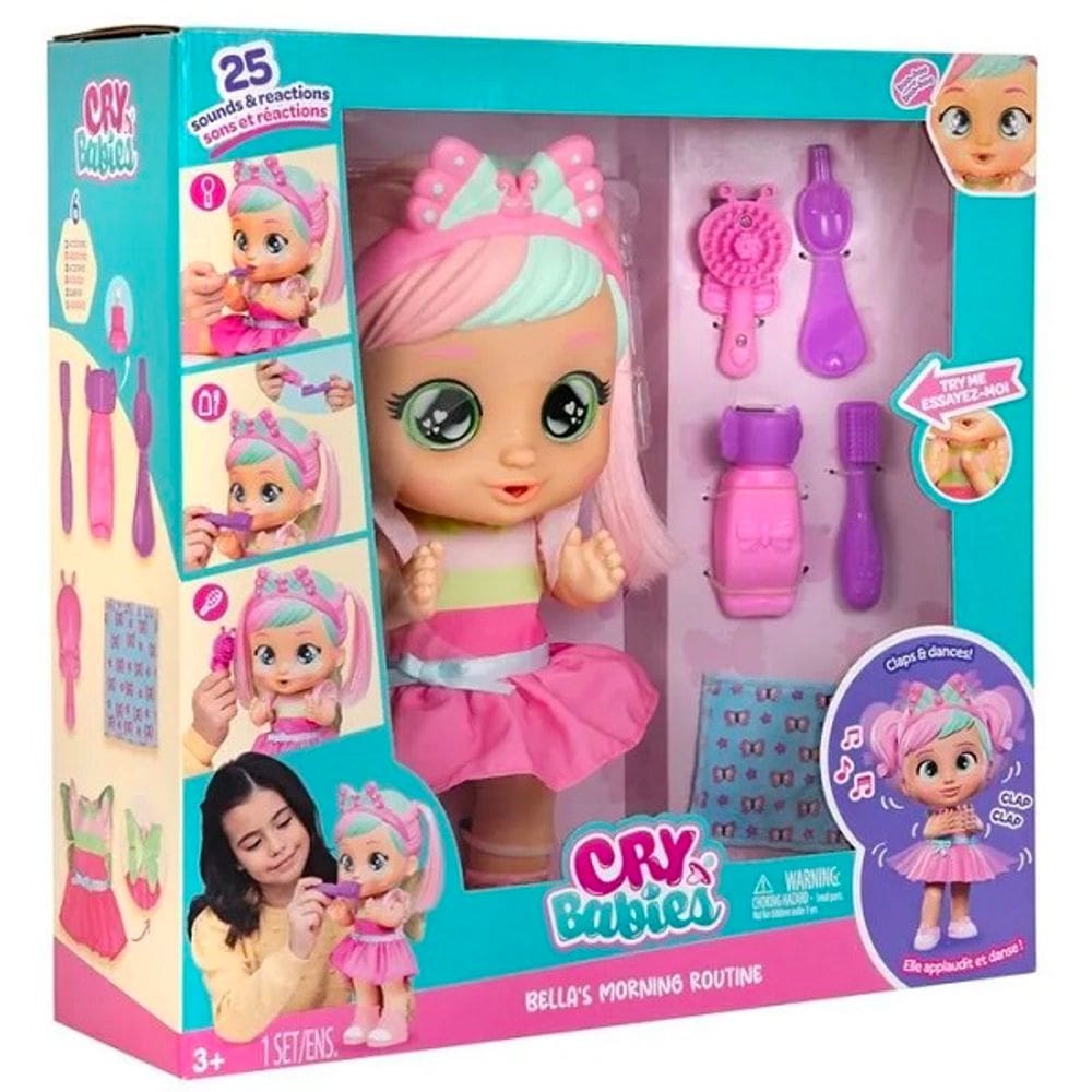 Boneca CRY Babies Bella Rotina Diaria Multikids