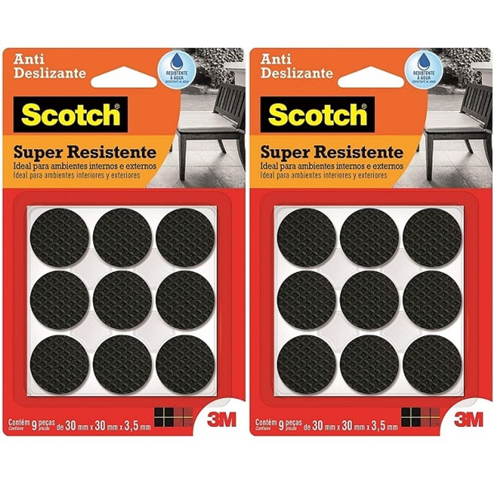 Kit com 18 Protetor ANTI-RISCO Redondo Preto Grande