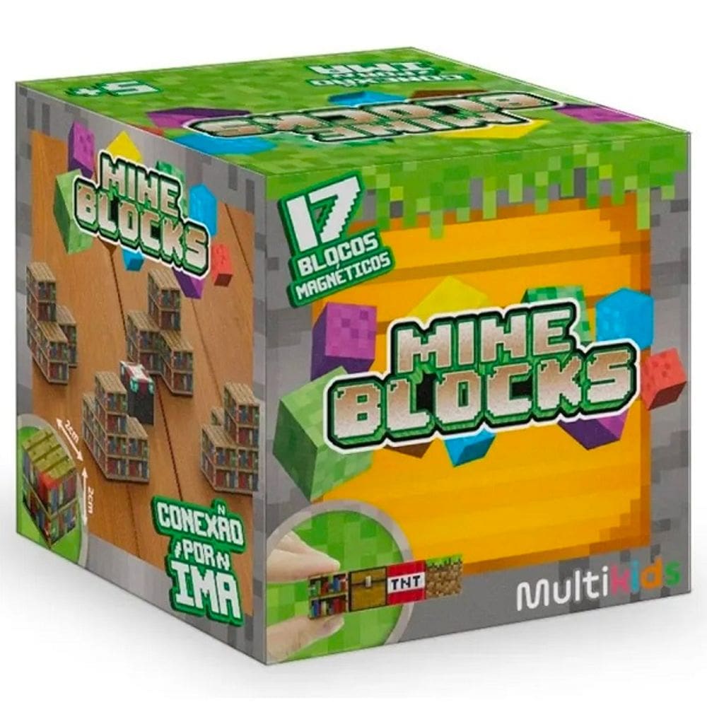 Blocos Magneticos Mineblocks 17 Blocos