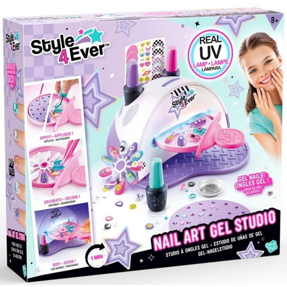 Style 4 EVER Brinquedo Conjunto de Acessorios Estudio UNHAS de GEL FUN