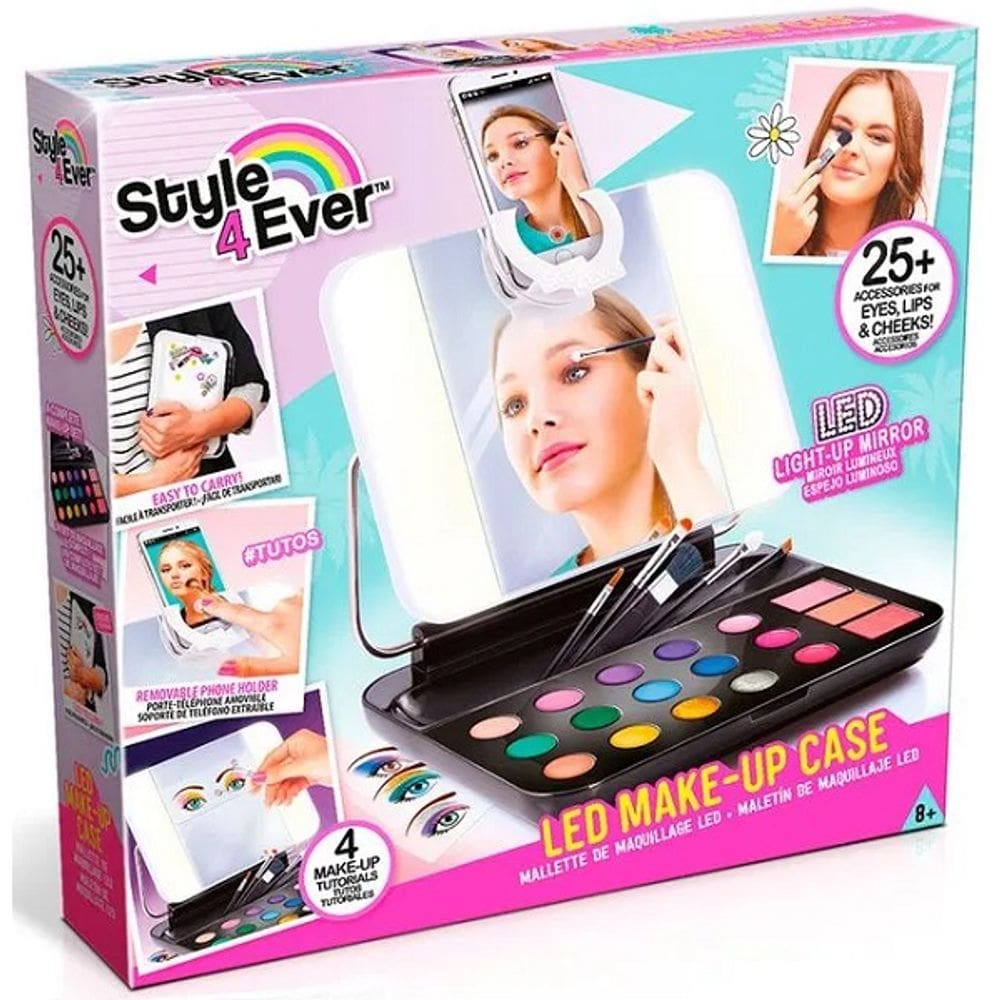 Conjunto de Maquiagem STYLE 4 EVER Estojo LED FUN