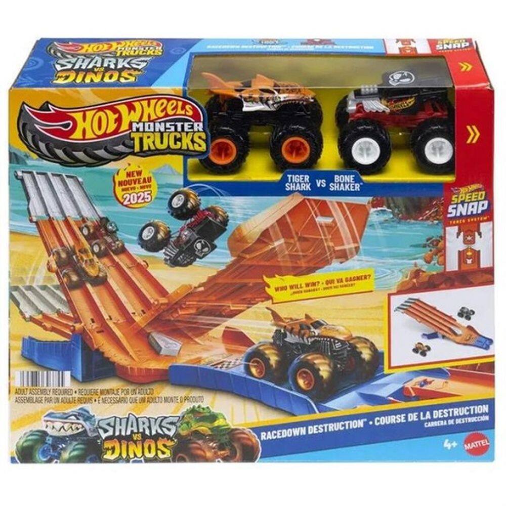 Hot Wheels Monster TRUCKS Corrida de Destruiçao Mattel JFR07