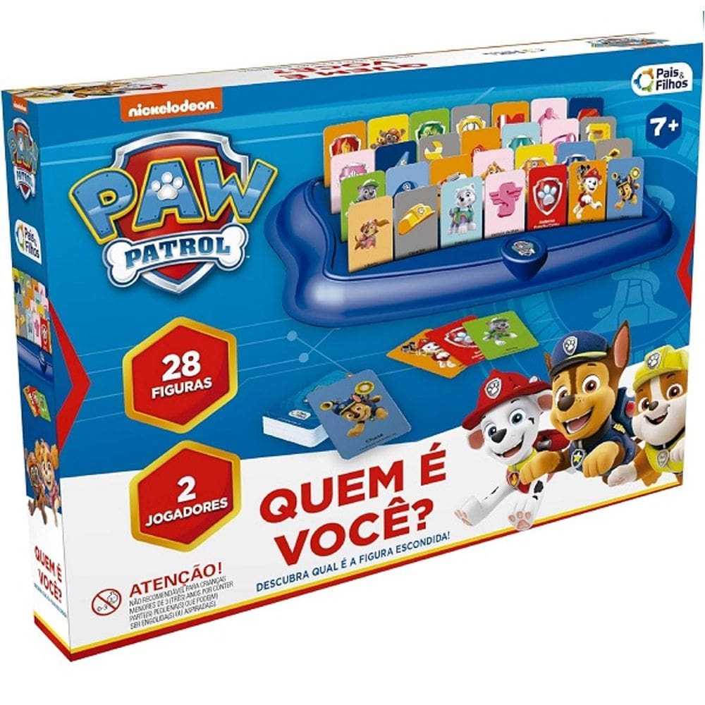 Jogo Quem e Voce? Patrulha Canina Pais e Filhos
