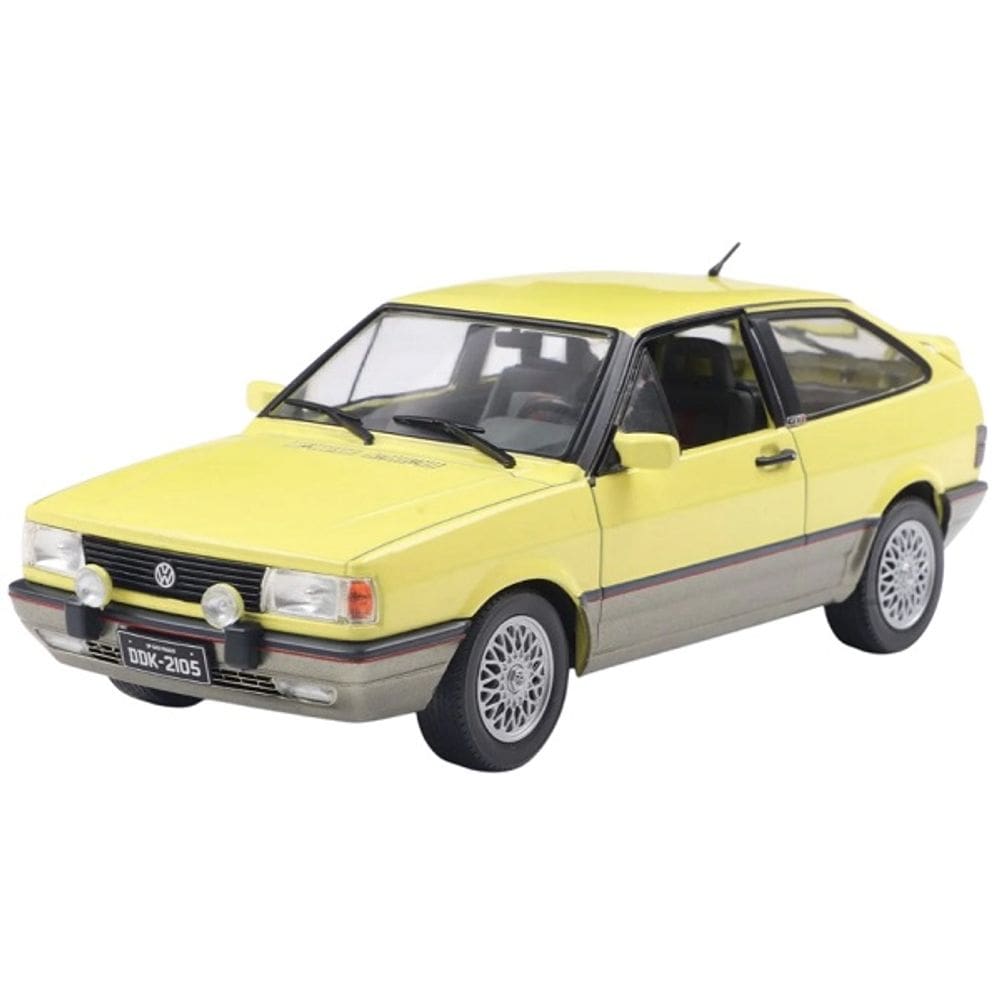 Carrinho Miniatura 1993 Volkswagen GOL GTI Amarelo 1/24 California Classics
