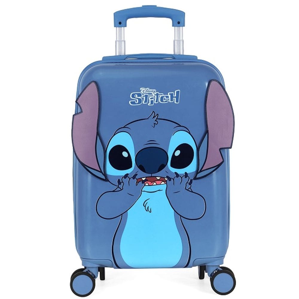 Mala de Viagem de Bordo Infantil STITCH Azul e Rosa Luxcel