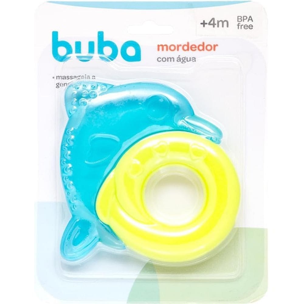 Mordedor Massageador Gengiva Buba Zoo Golfinho Agua