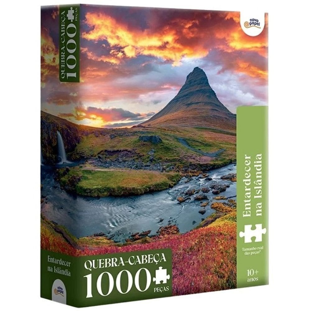 QUEBRA-CABEÇA 1000 Peças Entardecer NA Islandia Toyster 8089