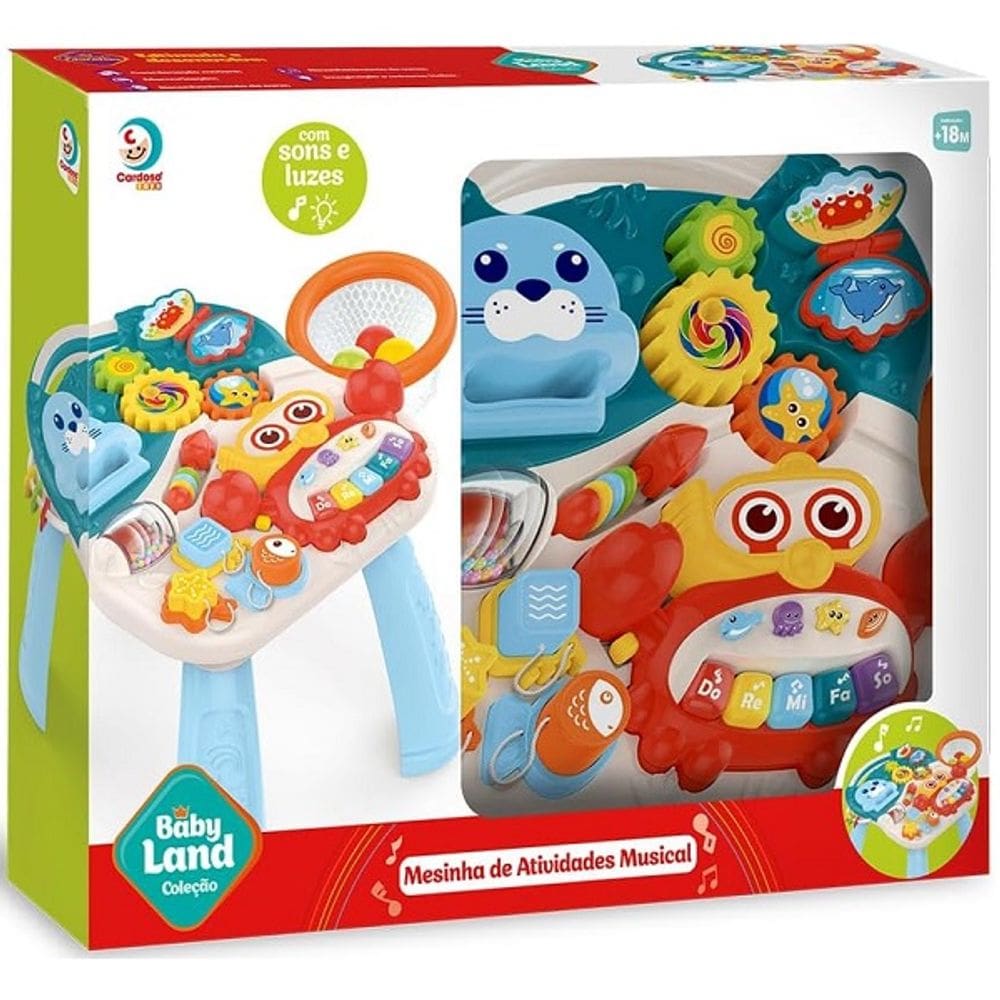 Baby LAND Mesinha de Atividades Musical Cardoso