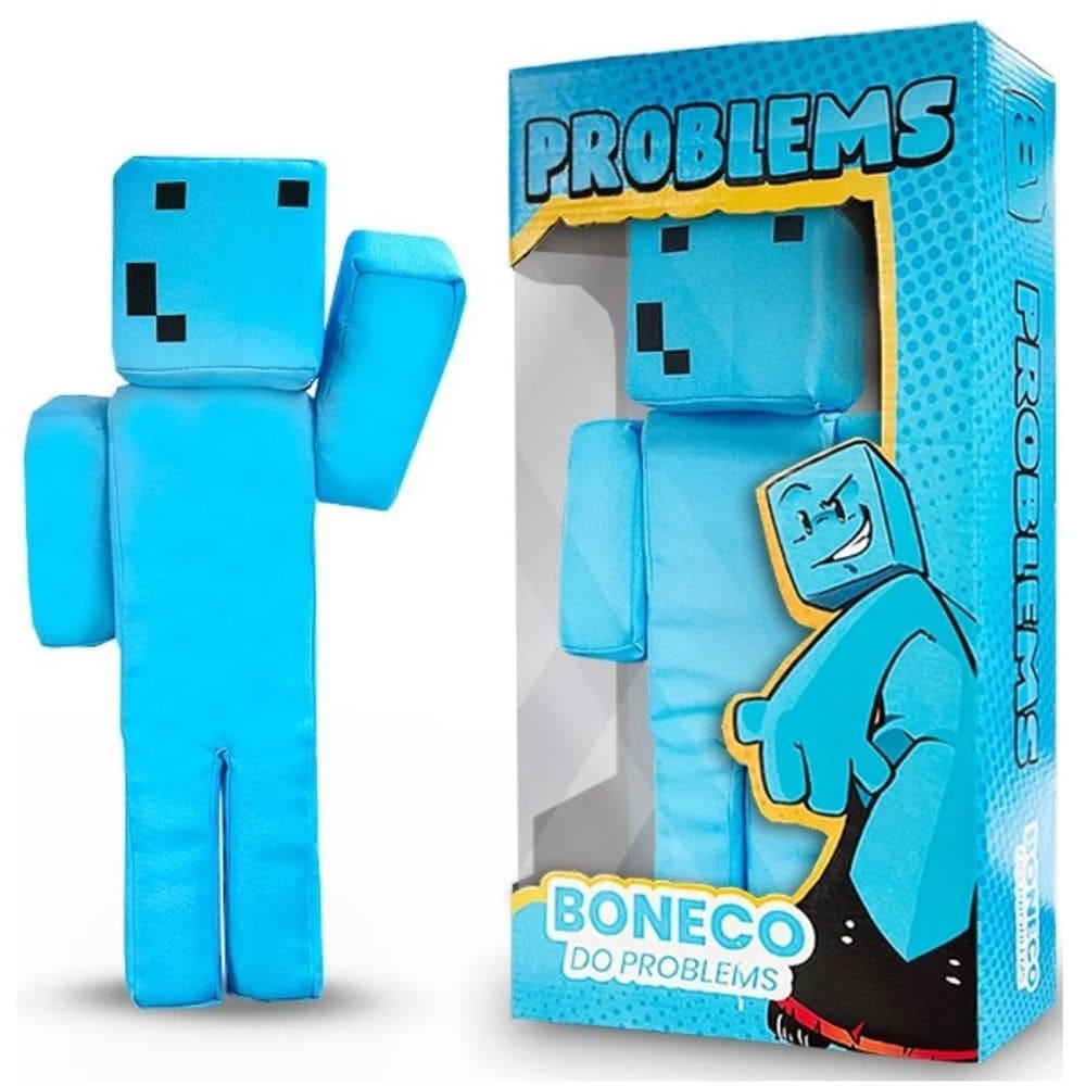 Boneco do Problems Minecraft de Espuma 30CM