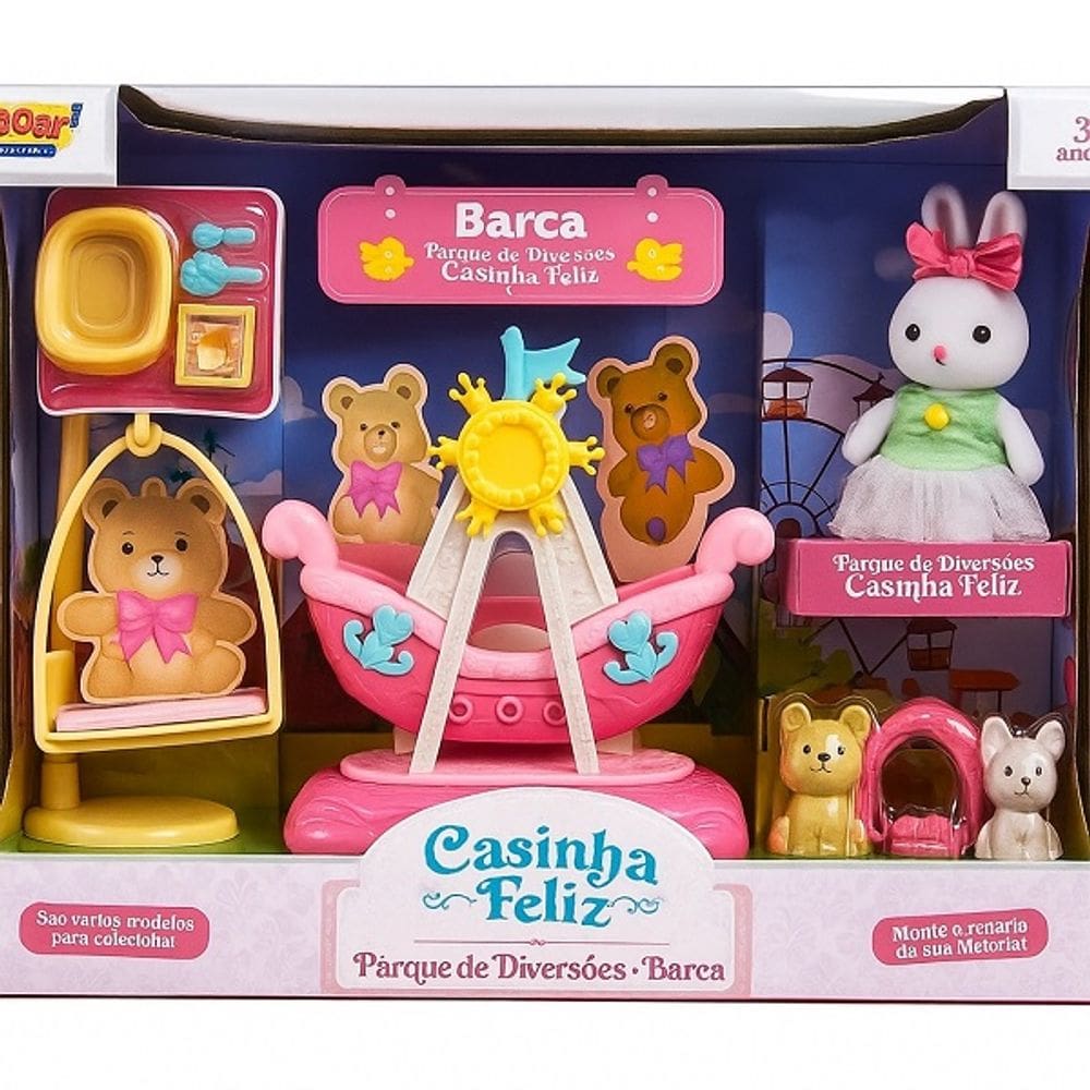 Casinha Feliz Parque de Diversoes e Barca Zoop TOYS