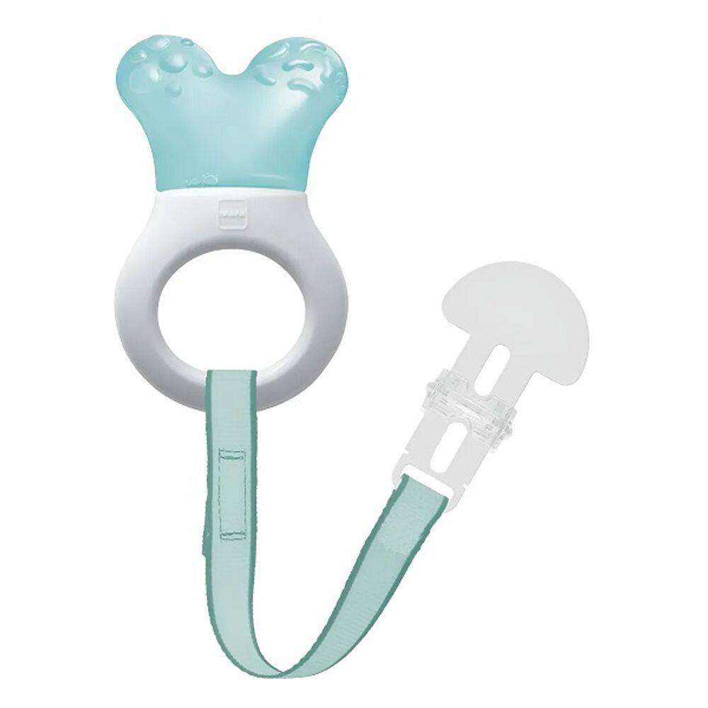 Mordedor MAM Mini Cooler e CLIP 4 Meses + Azul