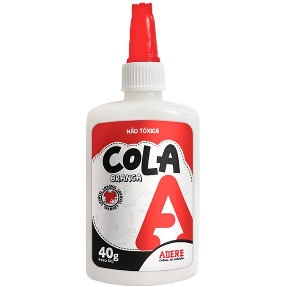 Cola Liquida Escolar Branca Adere 40G