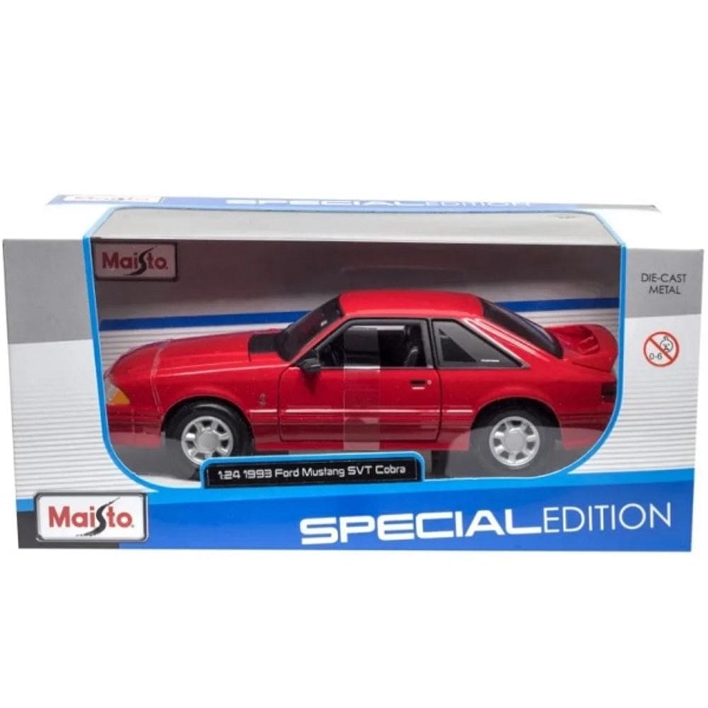 Carrinho Miniatura 1993 FORD Mustang Cobra SVT Special Edition Maisto