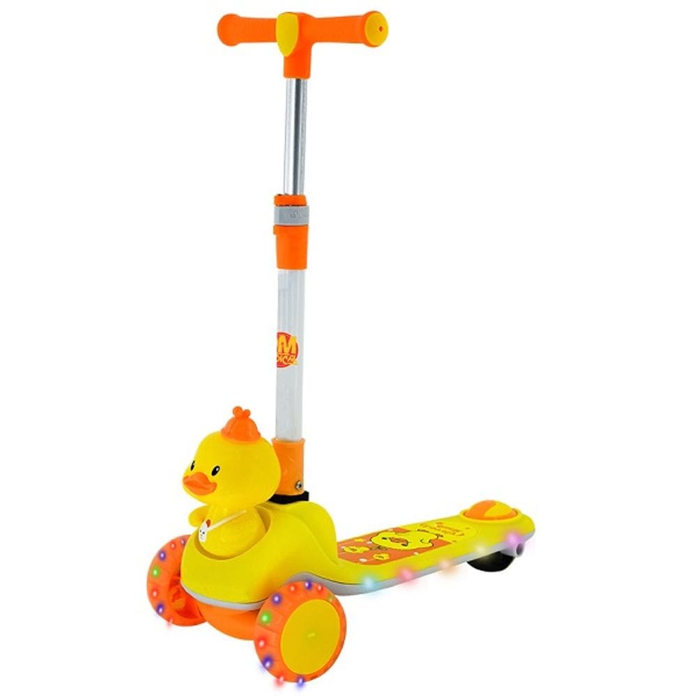 Patinete Infantil Patinho Feliz com LUZ DM TOYS