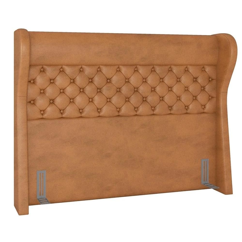 Cabeceira Cama Box Casal 140cm Trinidad Z37 Sintético Caramelo - Mpozenato