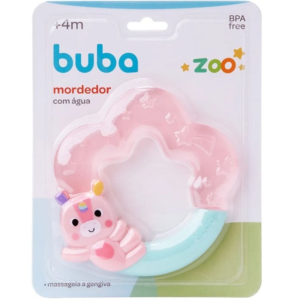 Mordedor Massageador Gengiva Buba Zoo Unicornio Agua