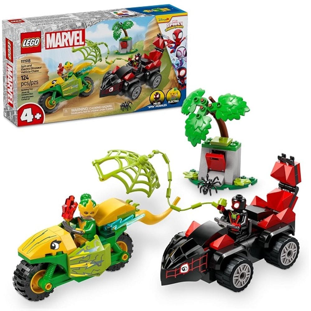 Lego Marvel Perseguição de SPIN e Electro 11198
