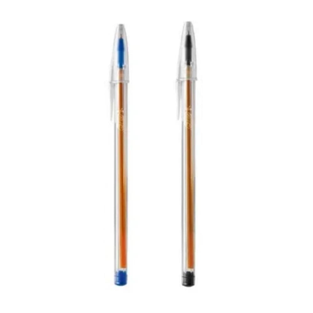Caneta Esferografica Cristal Fina Azul e Preta BIC