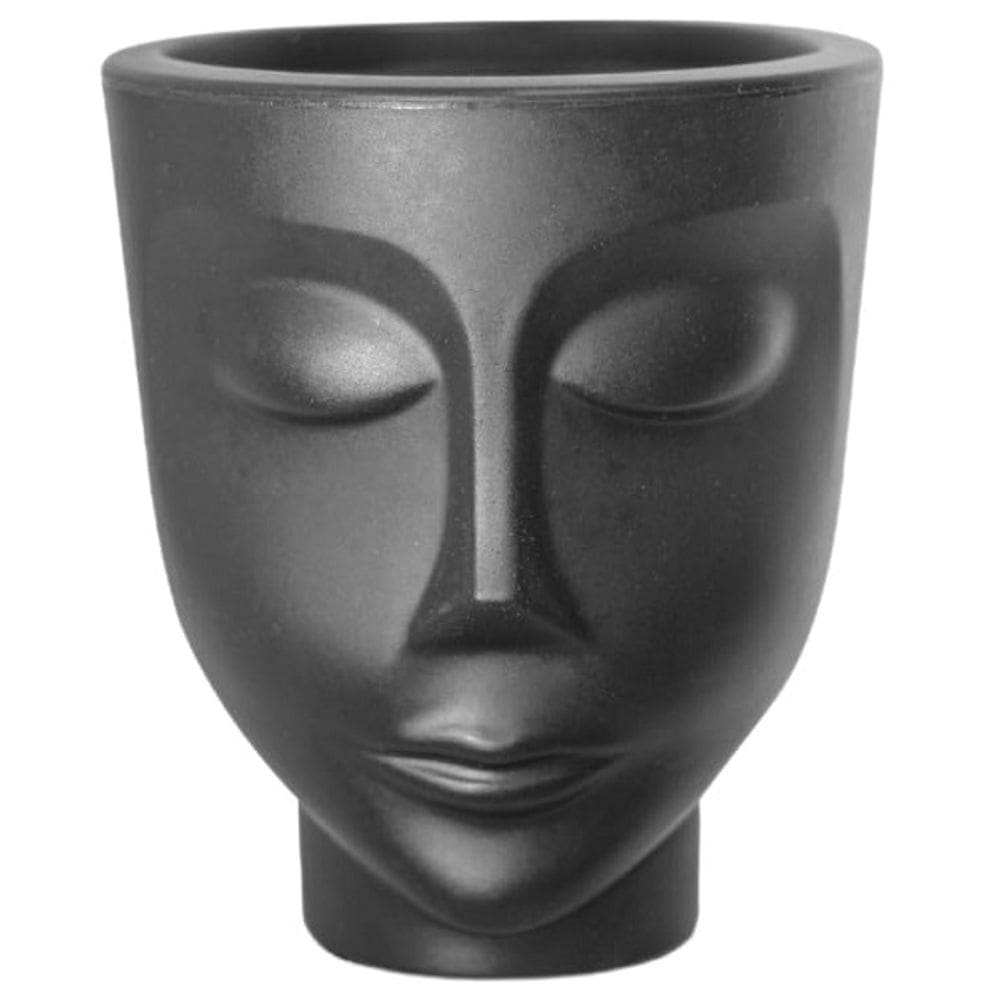 Vaso Decorativo Face Menino 14 Preto Nutriplan
